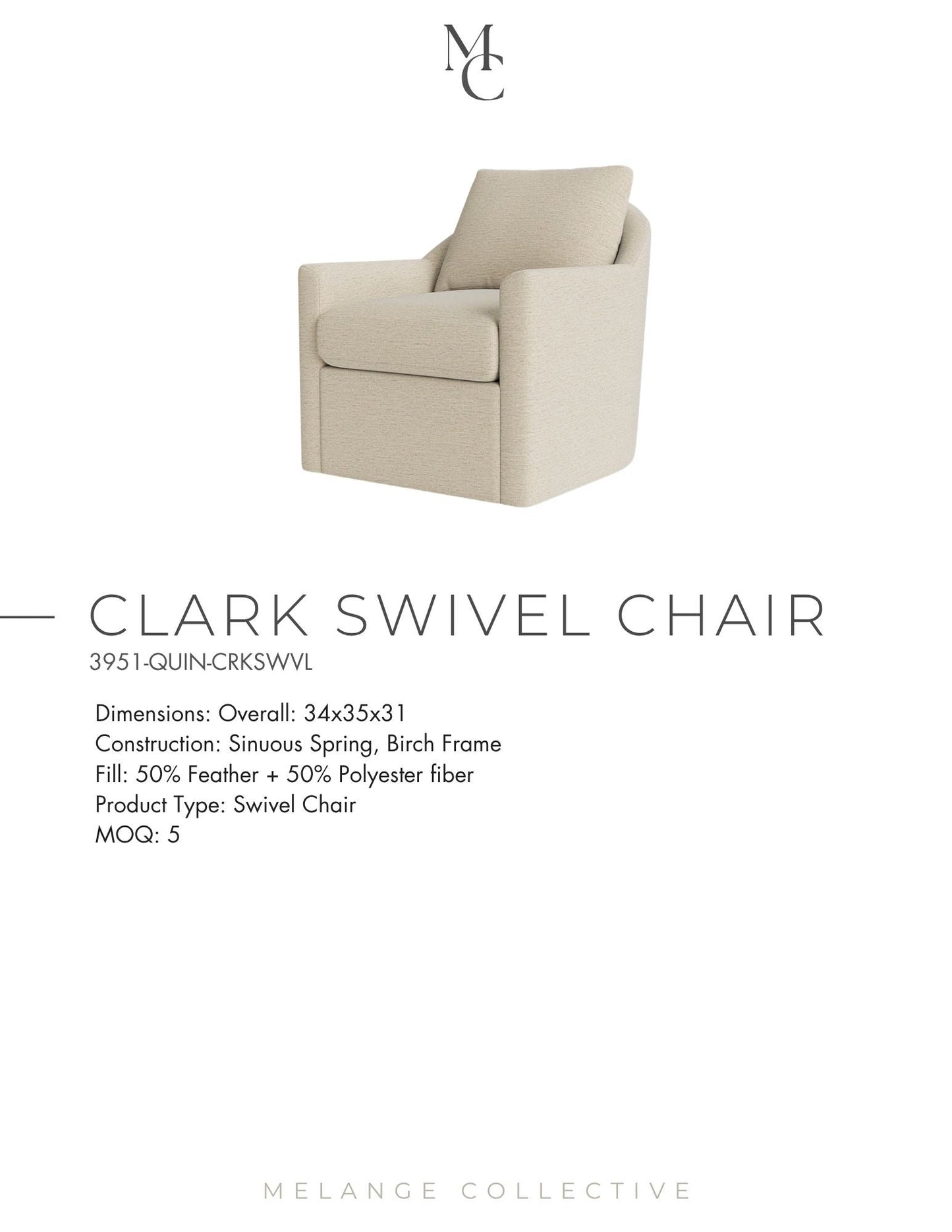 Clark Swivel Chair
